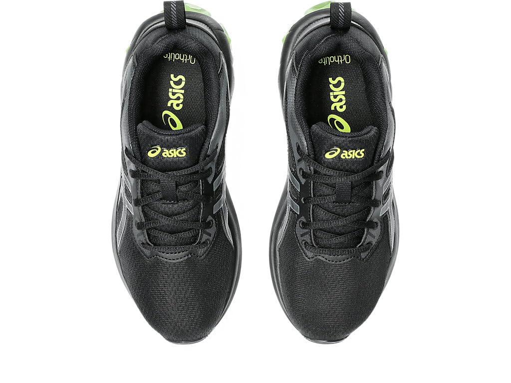 ASICS Kid's Gel-Quantum 90 IV Grade School Sportstyle Shoes, 3.5, Black/NEON Lime