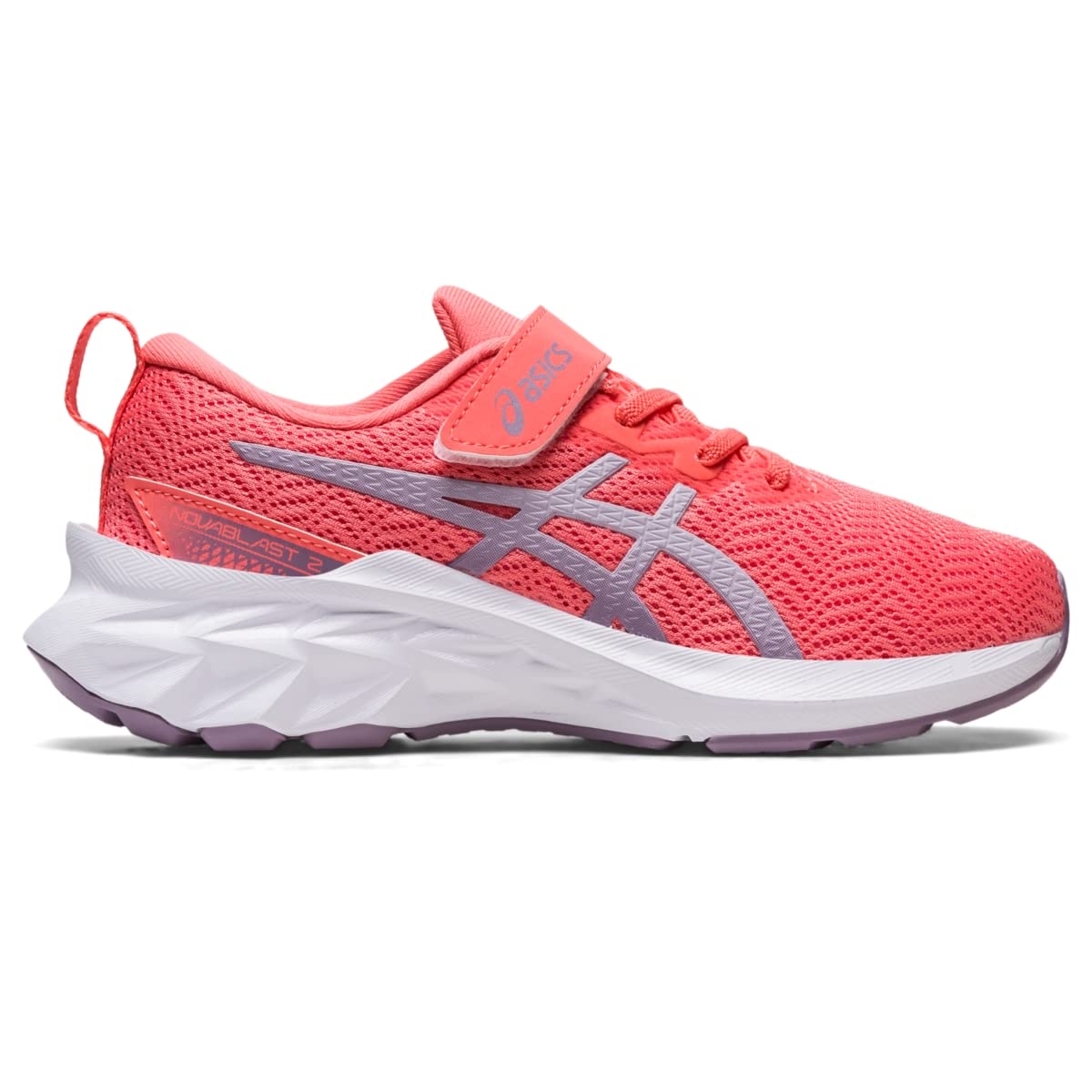 ASICS Kid's NOVABLAST 2 Pre-School Running Shoes, 2.5, Papaya/Dusk Violet