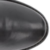 Frye Paige Tall Riding Boots for Women Made from Antiqued Italian Leather with Overlapping Front Panels, Stacked Leather Heel, and Leather Outsole – 16” Shaft Height, Black - 7 M