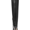 Michael Kors Womens Rosalyn Leather Peep Toe Knee High Fashion, Black, Size 11.0
