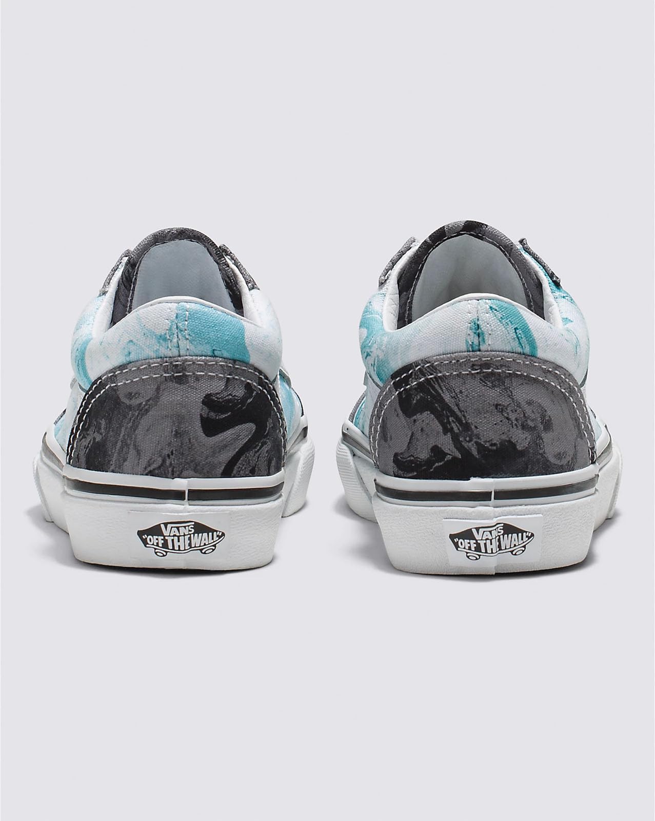 Vans - Kids Old Skool Shoes, Color Marble Black/Grey, Size: 2.5 M US Little Kid