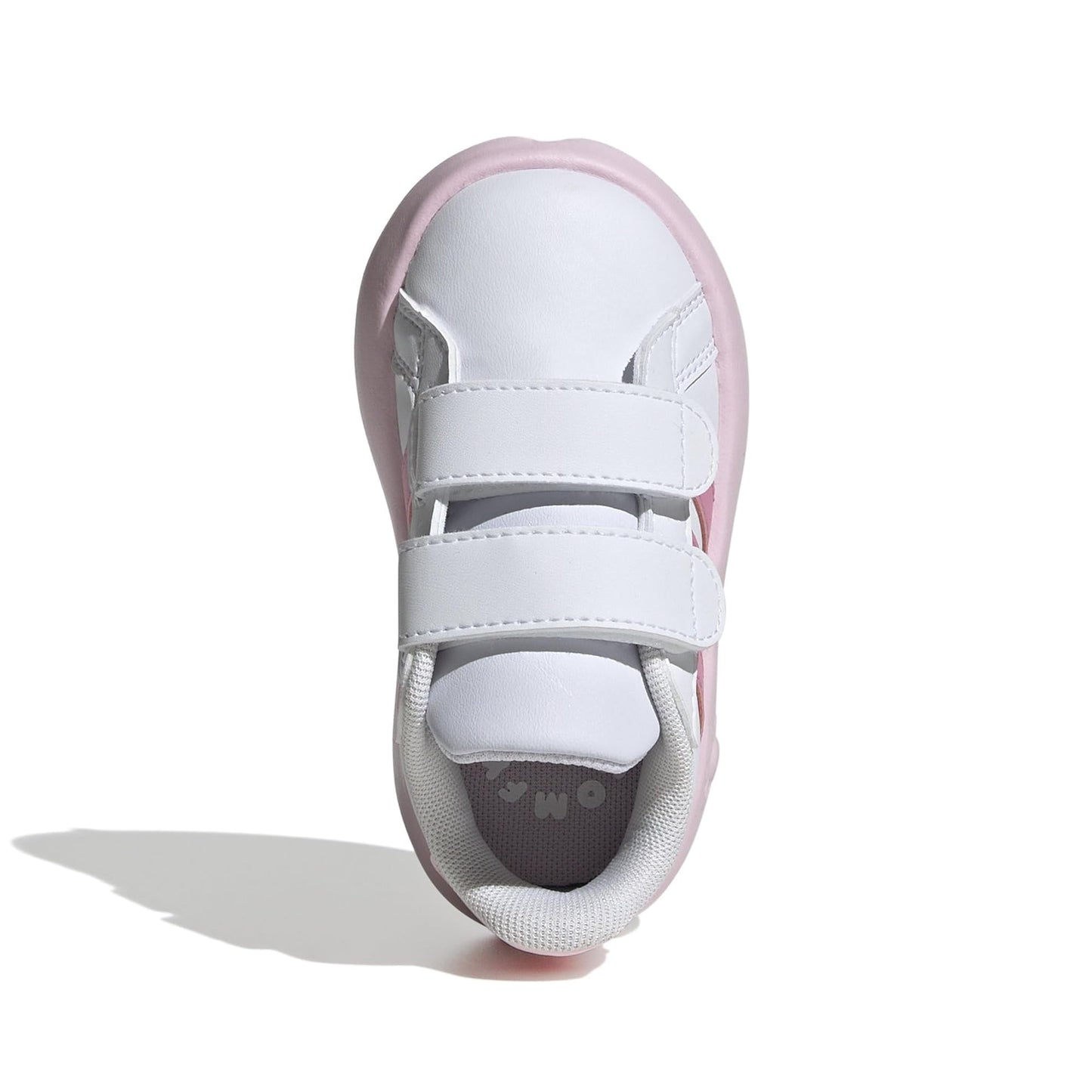 adidas Baby Girl's Grand Court 2.0 (Toddler) White/Bliss Pink/Clear Pink 9.5 Toddler M