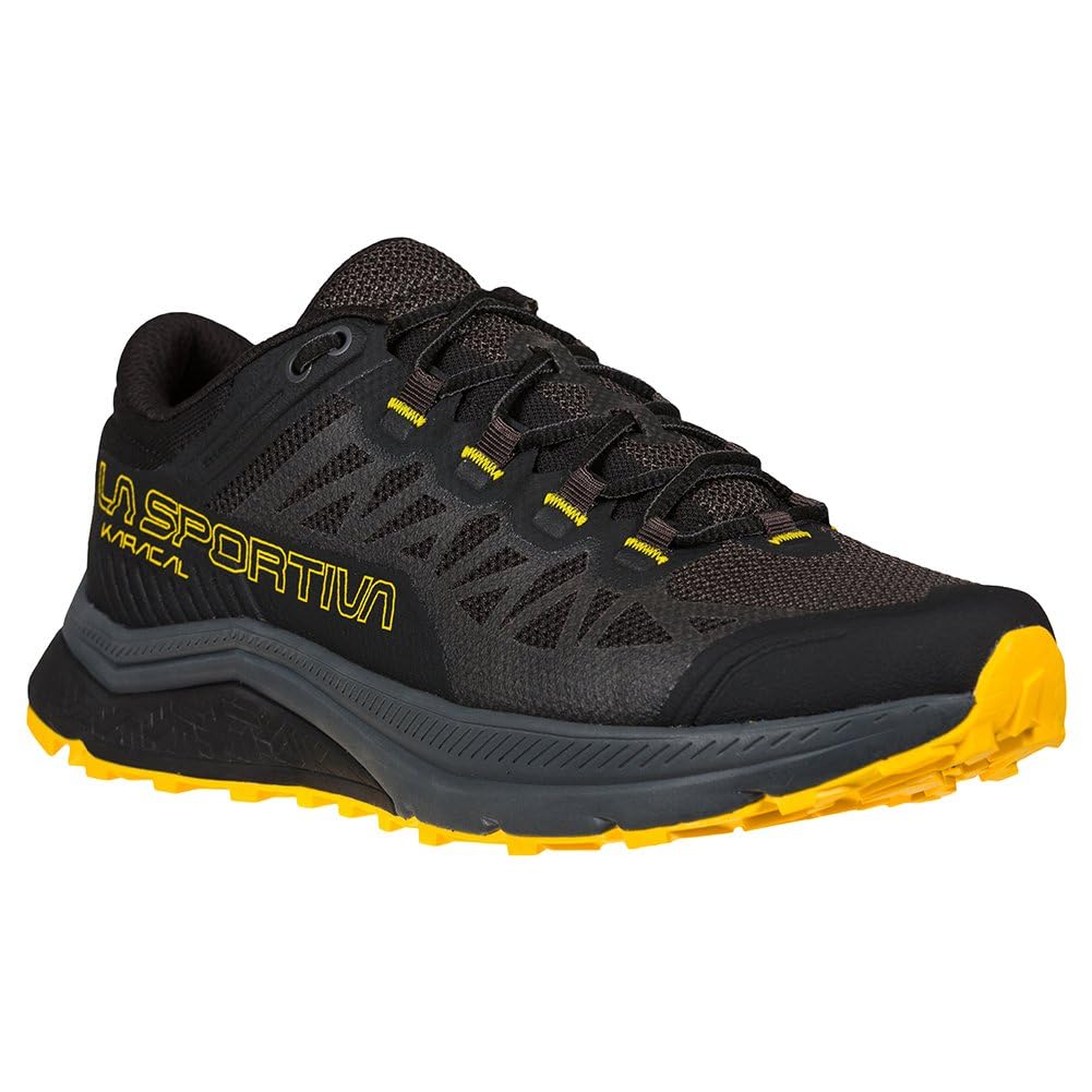 La Sportiva Karacal Running Shoe - Men's Black/Yellow 12US/45.5EU