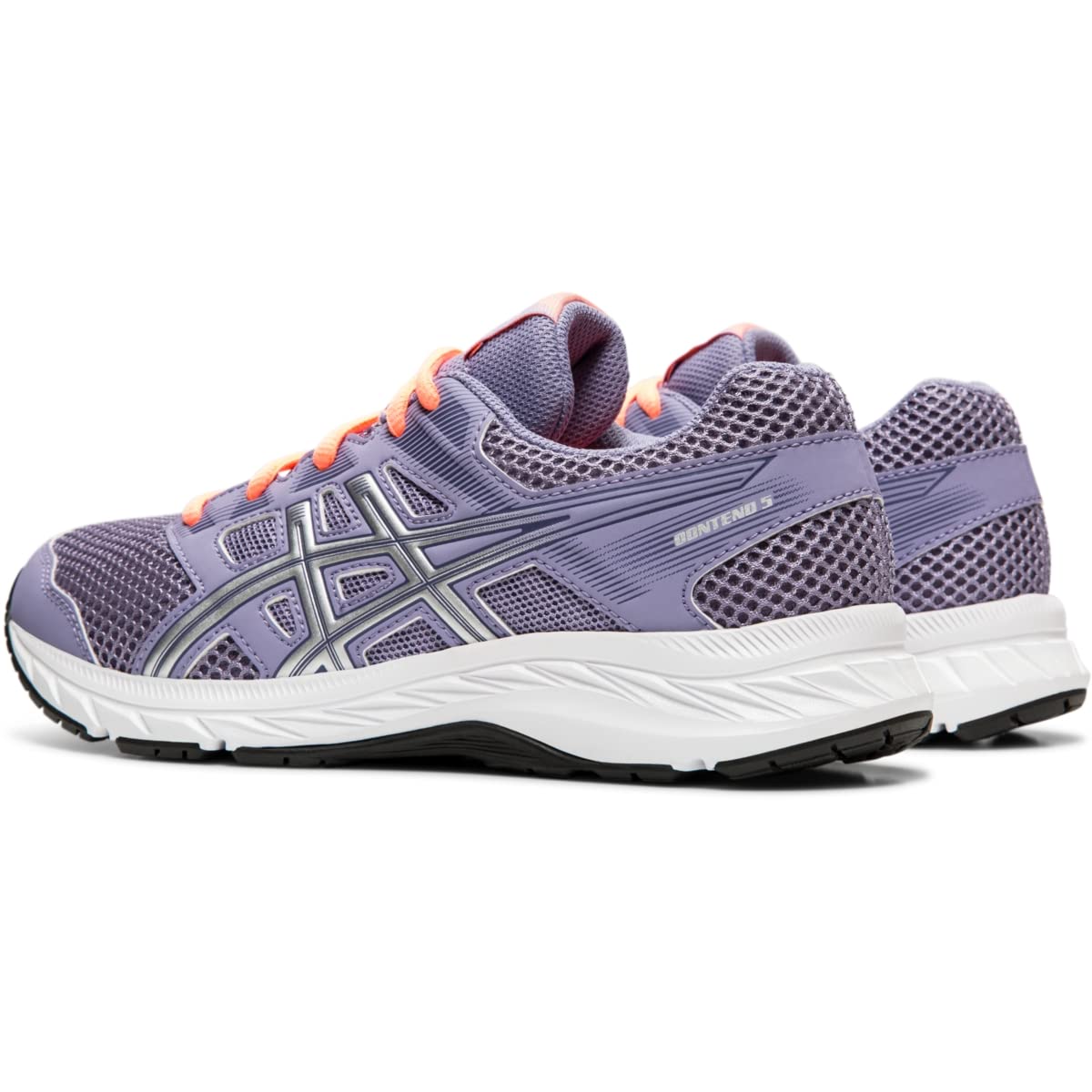 ASICS Kids Girl's Gel-Contend 5 (Big Kid) Ash Rock/Silver 6.5 Big Kid