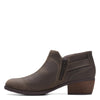 Clarks Women's Charlten Grace Ankle Boot, Taupe Oily Leather, 7.5 Wide US