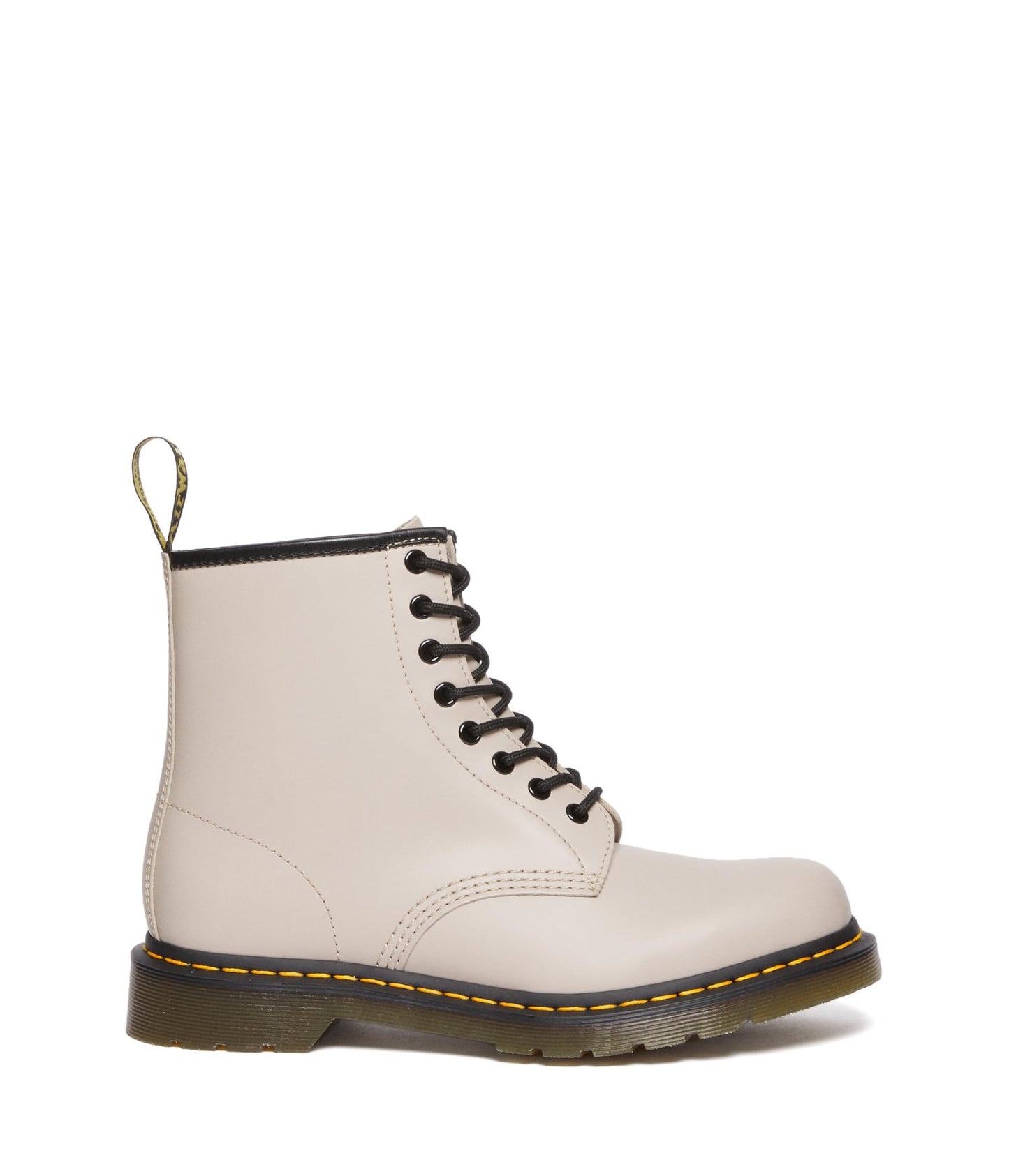 Dr. Martens 1460 Unisex Boots - Leather Upper - Lace-up Closure - Unlined - Pull-tab on Back - Round Toe Vintage Taupe UK 6 (US Men's 7, US Women's 8) Medium