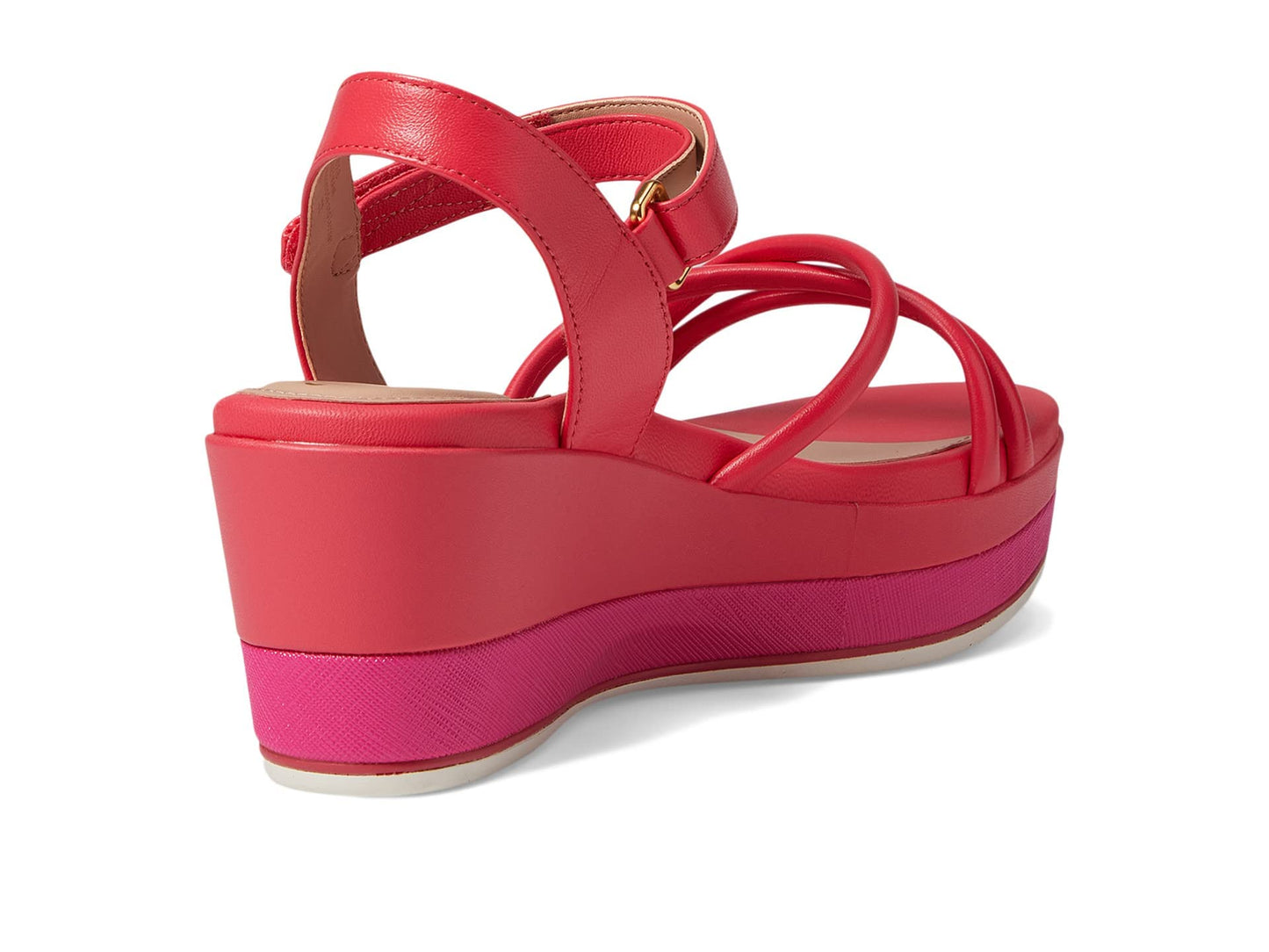 Cole Haan Grand Ambition Addison Flatform Wedge Geranium Leather 10.5 B (M)