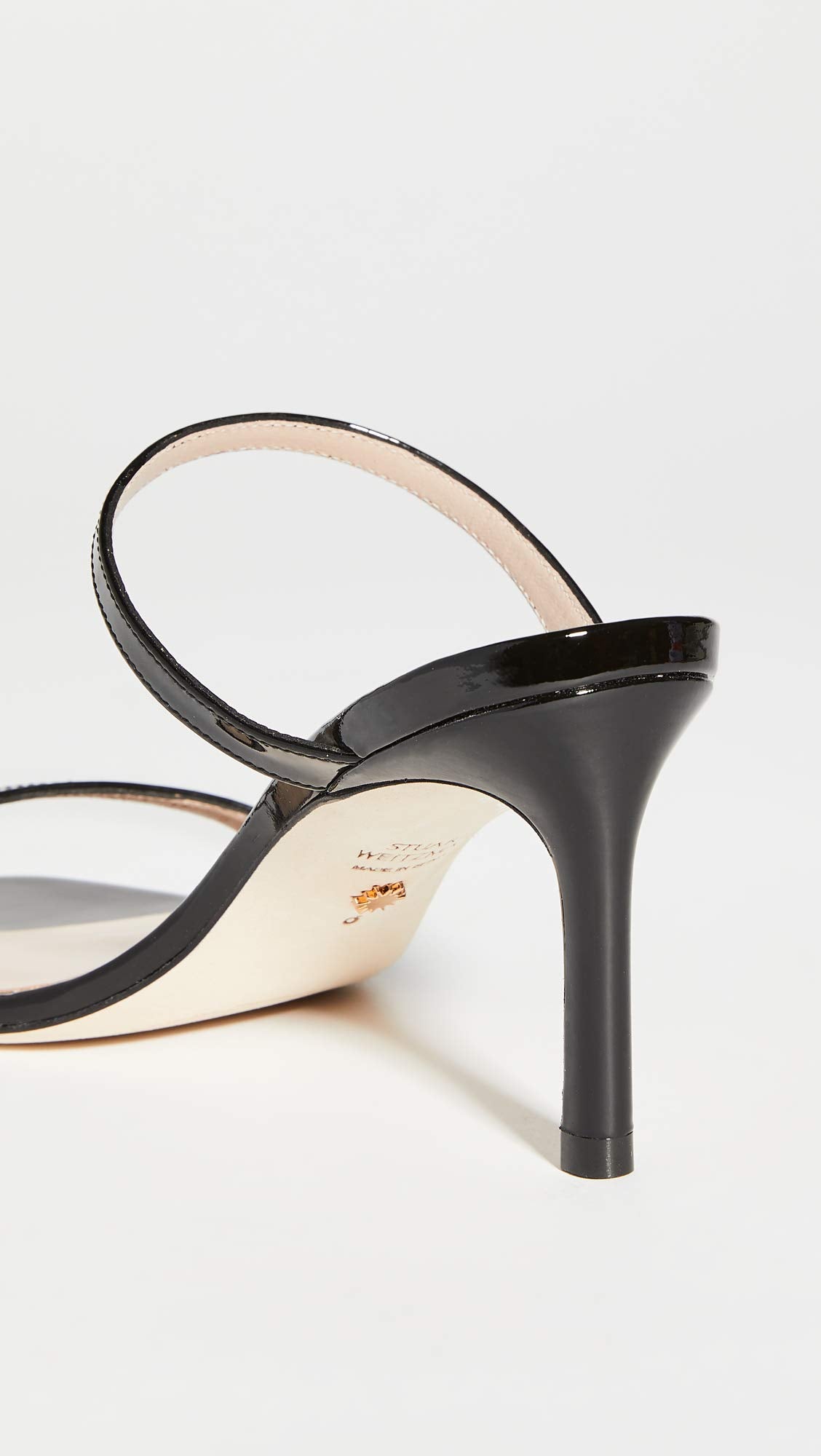 Stuart Weitzman Aleena 75 Black Patent 7 M