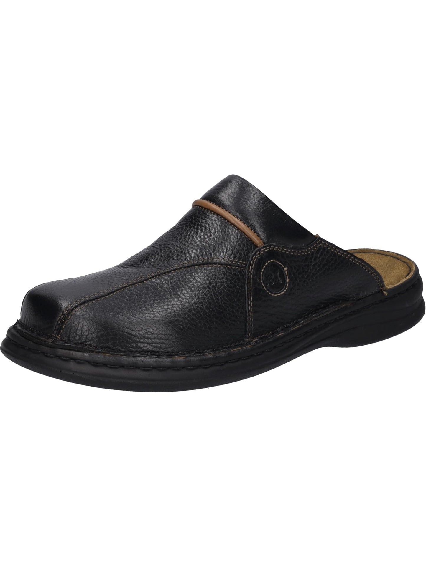 Josef Seibel Men's Klaus Leather Mule, Black Black Cognac 26611, 42