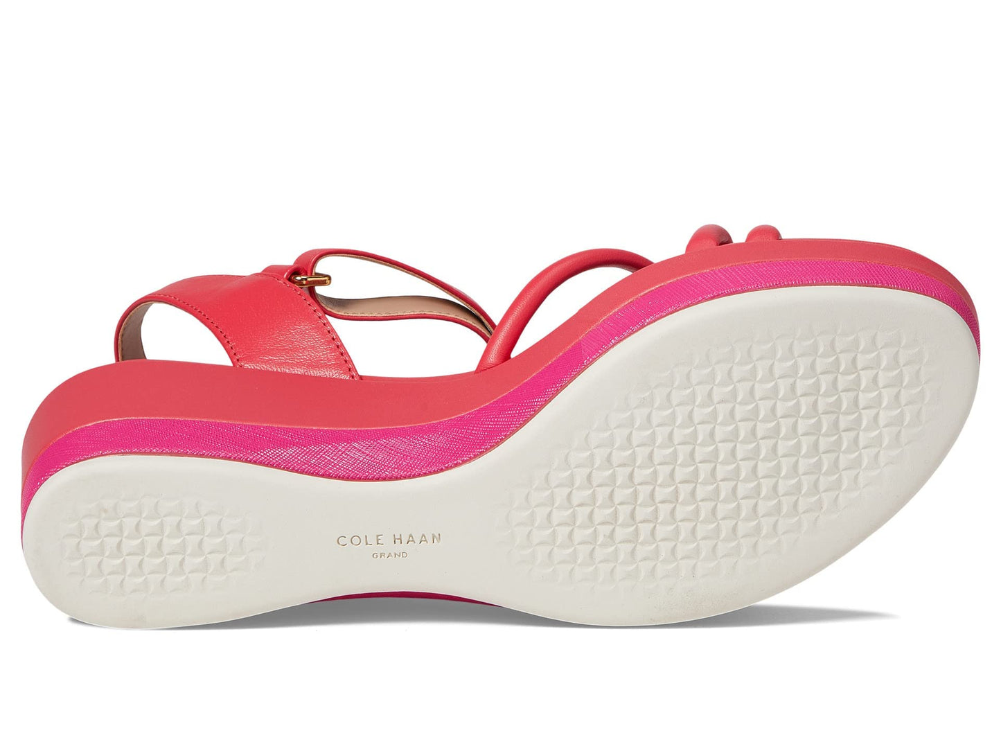 Cole Haan Grand Ambition Addison Flatform Wedge Geranium Leather 10.5 B (M)