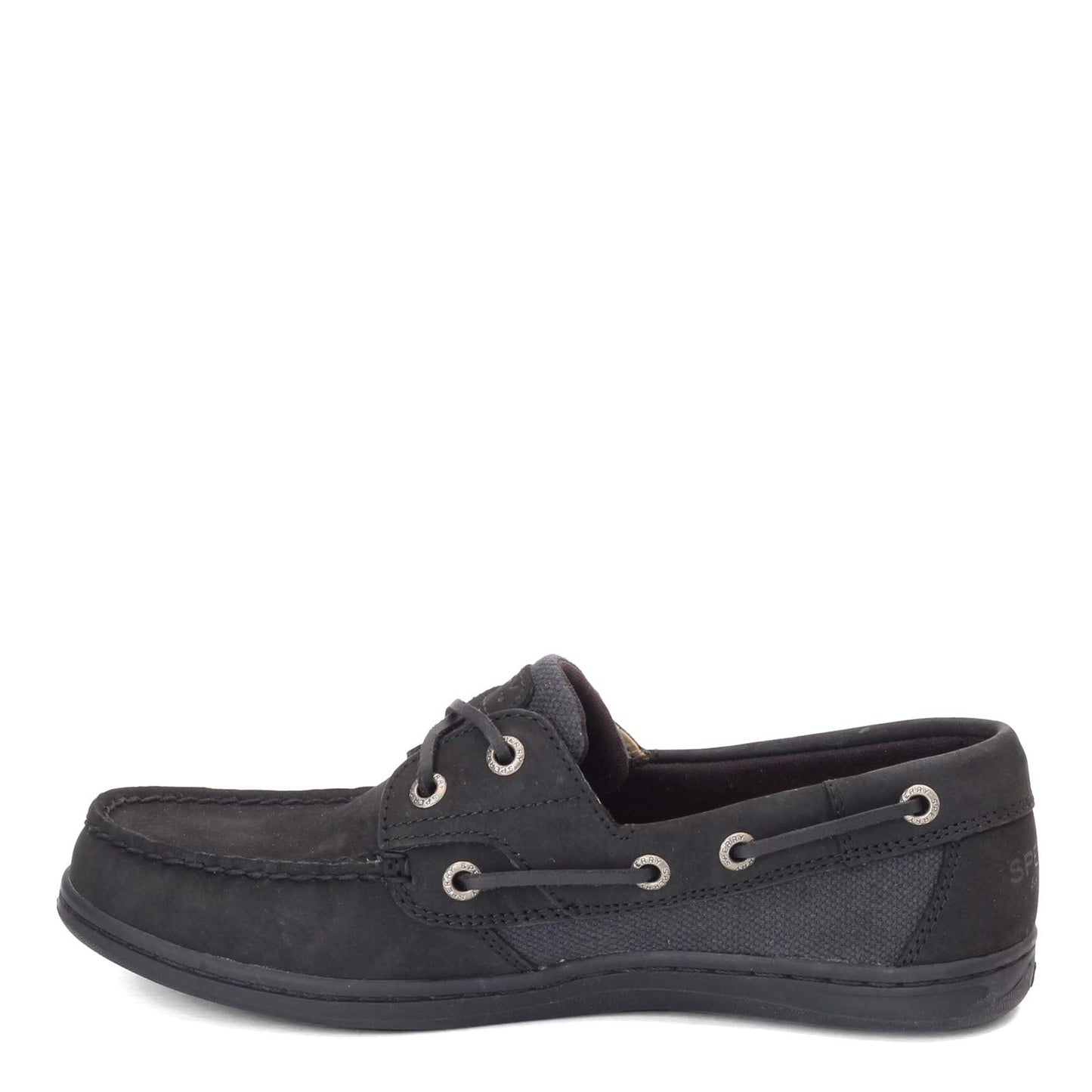 Sperry Womens Koifish Boat Shoe, Black/Black, 5