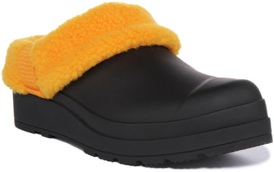 Hunter Play Sherpa Insulated Clog Black/Nomad Orange 5 M