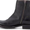 Frye Veronica Inside Zip Booties for Women - Premium Leather, Goodyear Welt, Leather Lining, Rubber Sole - 6' Shaft Height, Black (Pallio) - 7 M