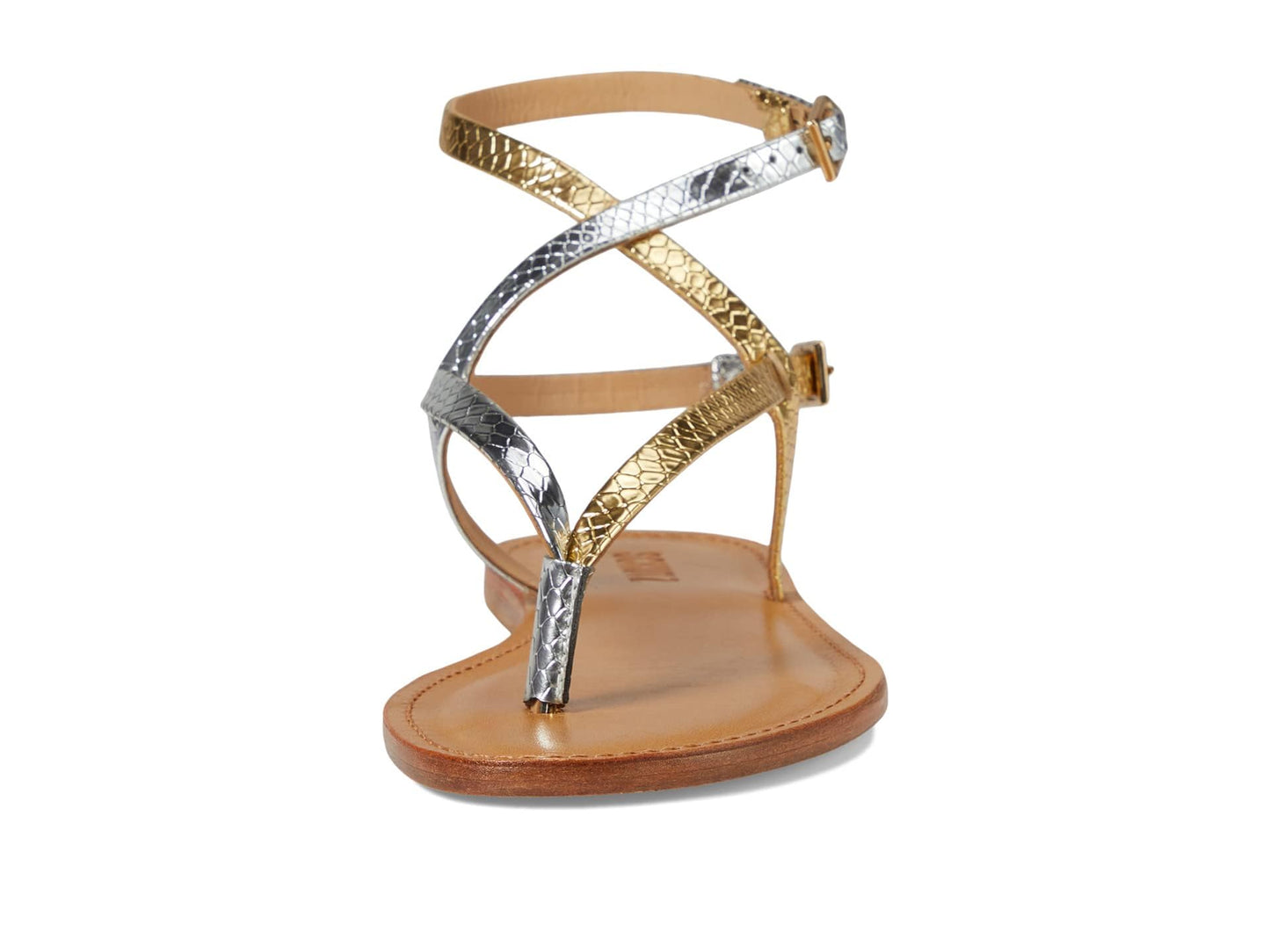 Schutz Women's Elsie Sandal, Ouro Claro Orch/Prata, 10