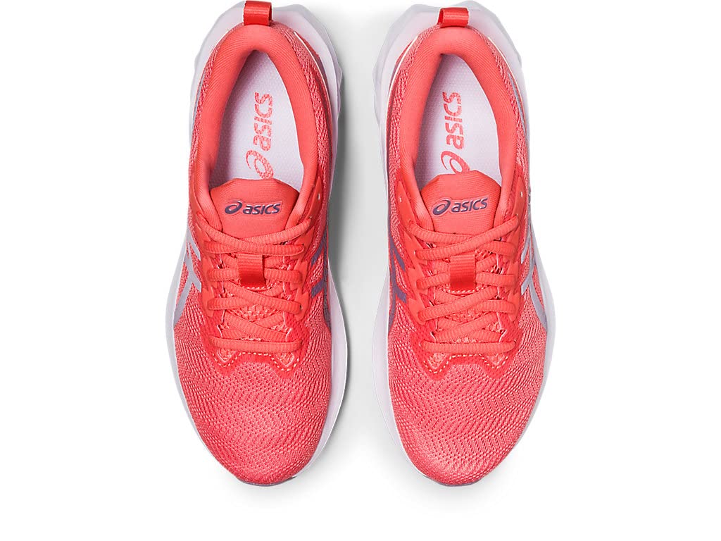 ASICS Kid's NOVABLAST 2 Grade School Running Shoes, 7, Papaya/Dusk Violet