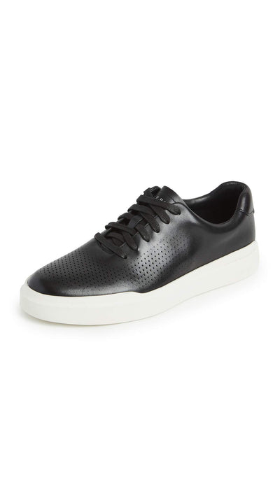 Cole Haan Grandpro Rally Canvas T-Toe Black/Optic White 10 B (M)