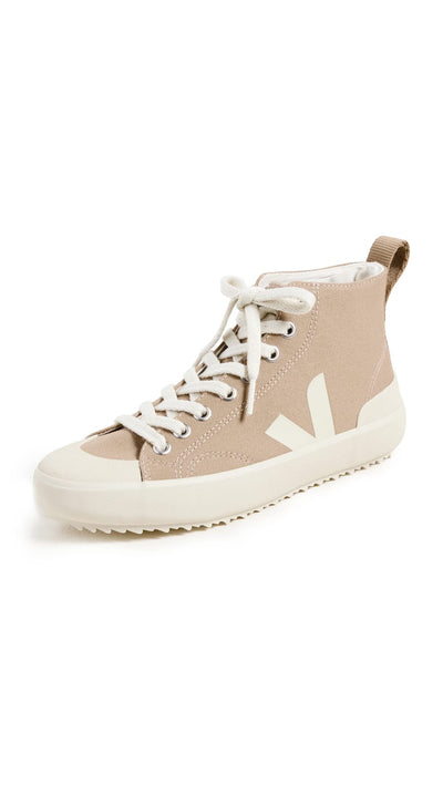 Veja Women's Nova High Top Sneakers, Dune Pierre, Tan, 10 Medium US