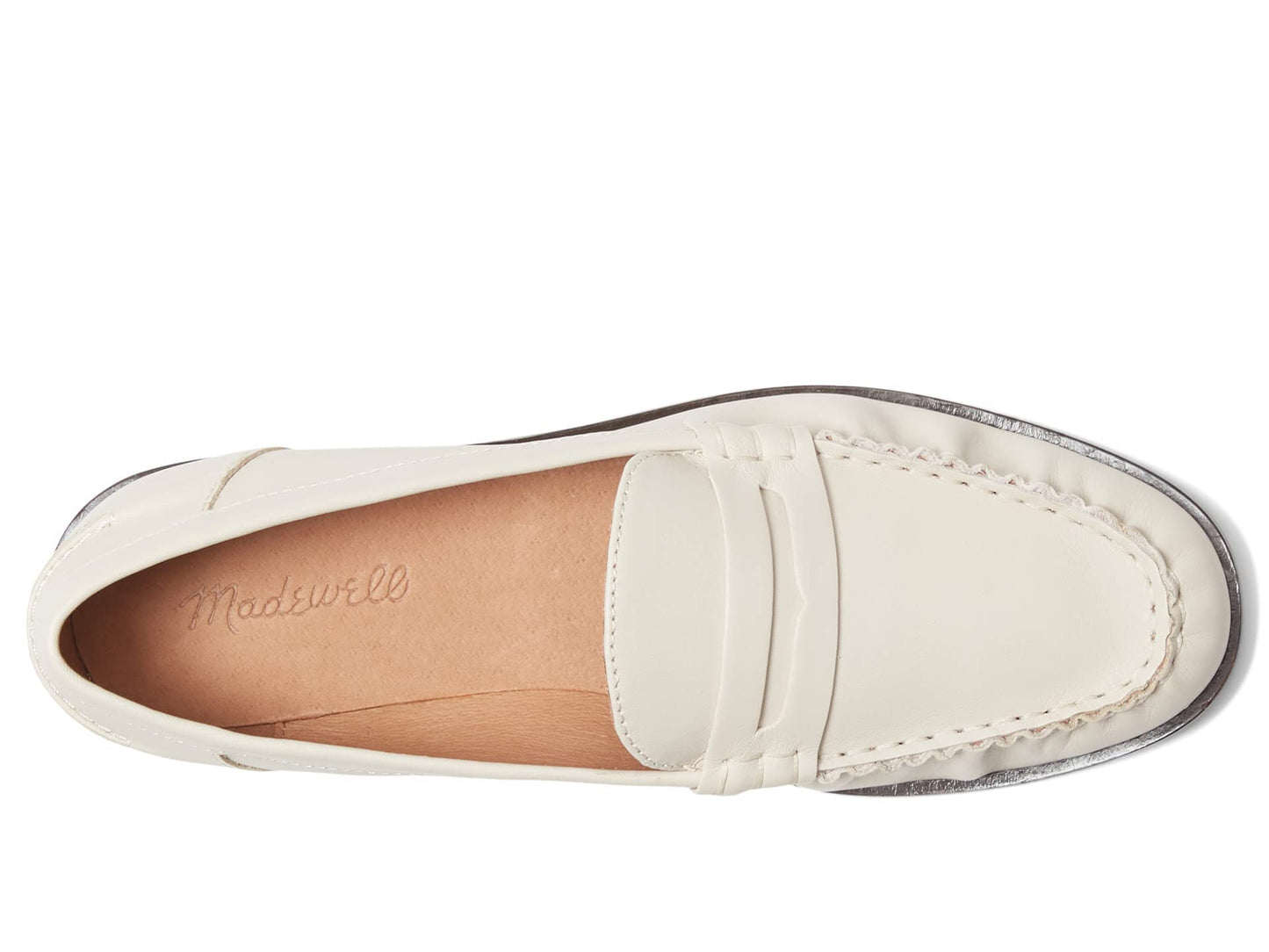 Madewell The Nye Penny Loafer Pale Oyster 8.5 M