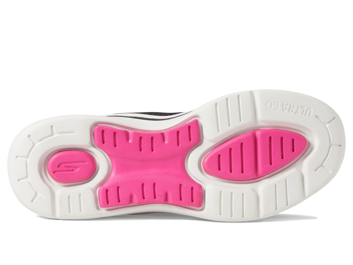 Skechers Go Walk Arch Fit - Fun Voyage Black/Hot Pink 8.5 B (M)