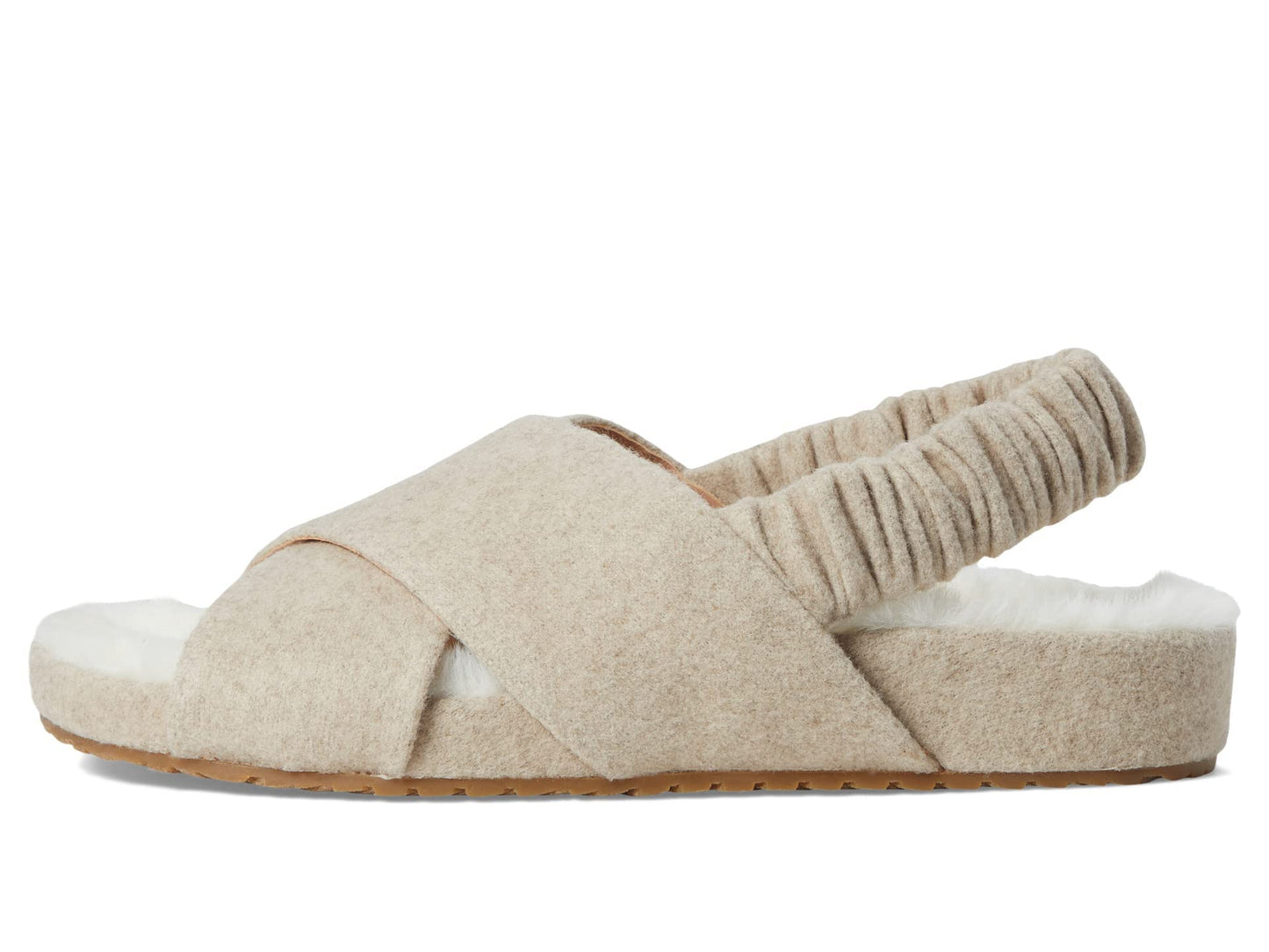 Cole Haan Mojave Crisscross Sandal Oatmeal Wool 9.5 B (M)