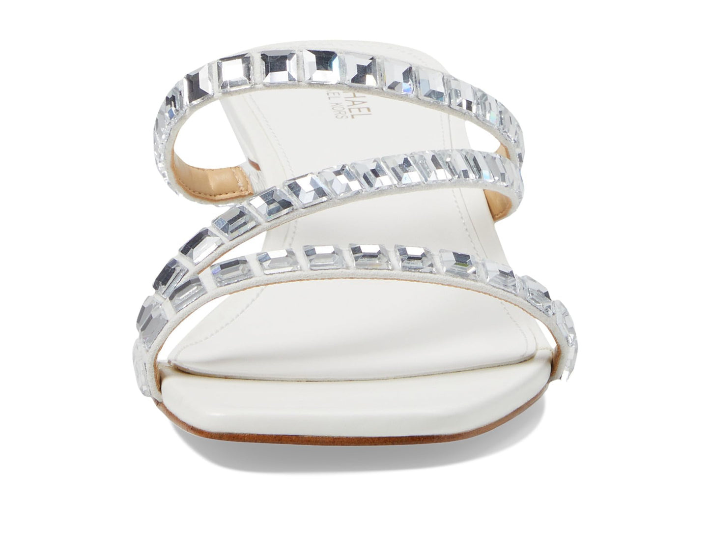 Michael Kors Celia Kitten Slide Optic White 8 M