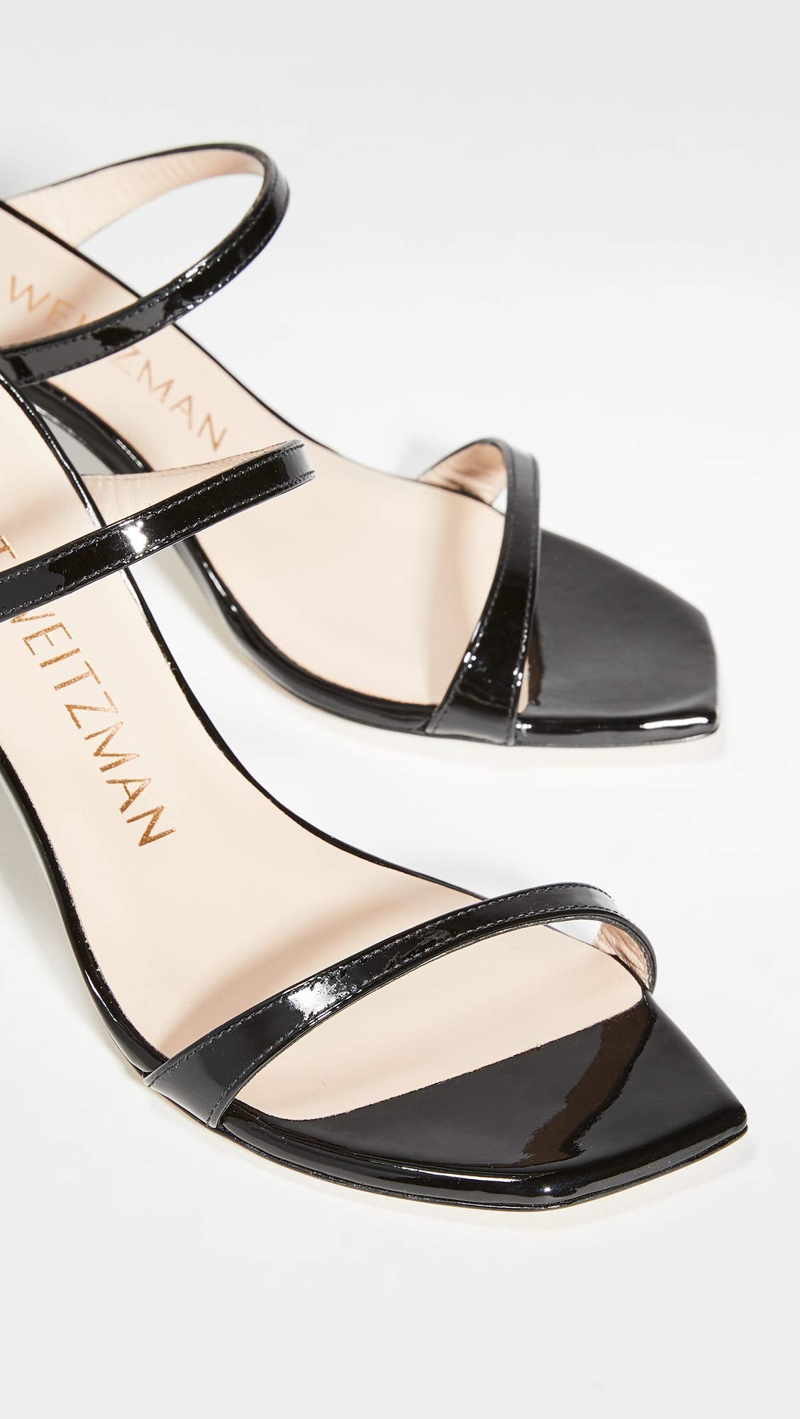 Stuart Weitzman Aleena 75 Black Patent 7 M
