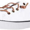 Sperry womens Pier View Sneaker, White, 5.5 US
