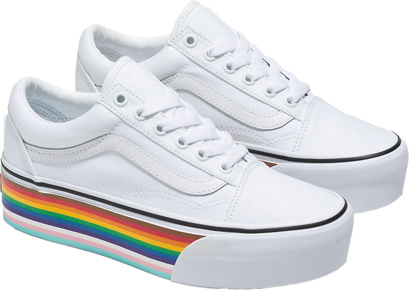 Vans - Unisex Old Skool Stackform Shoes, Color Rainbow, Size: 6.5 M US Mens / 8 M US Womens