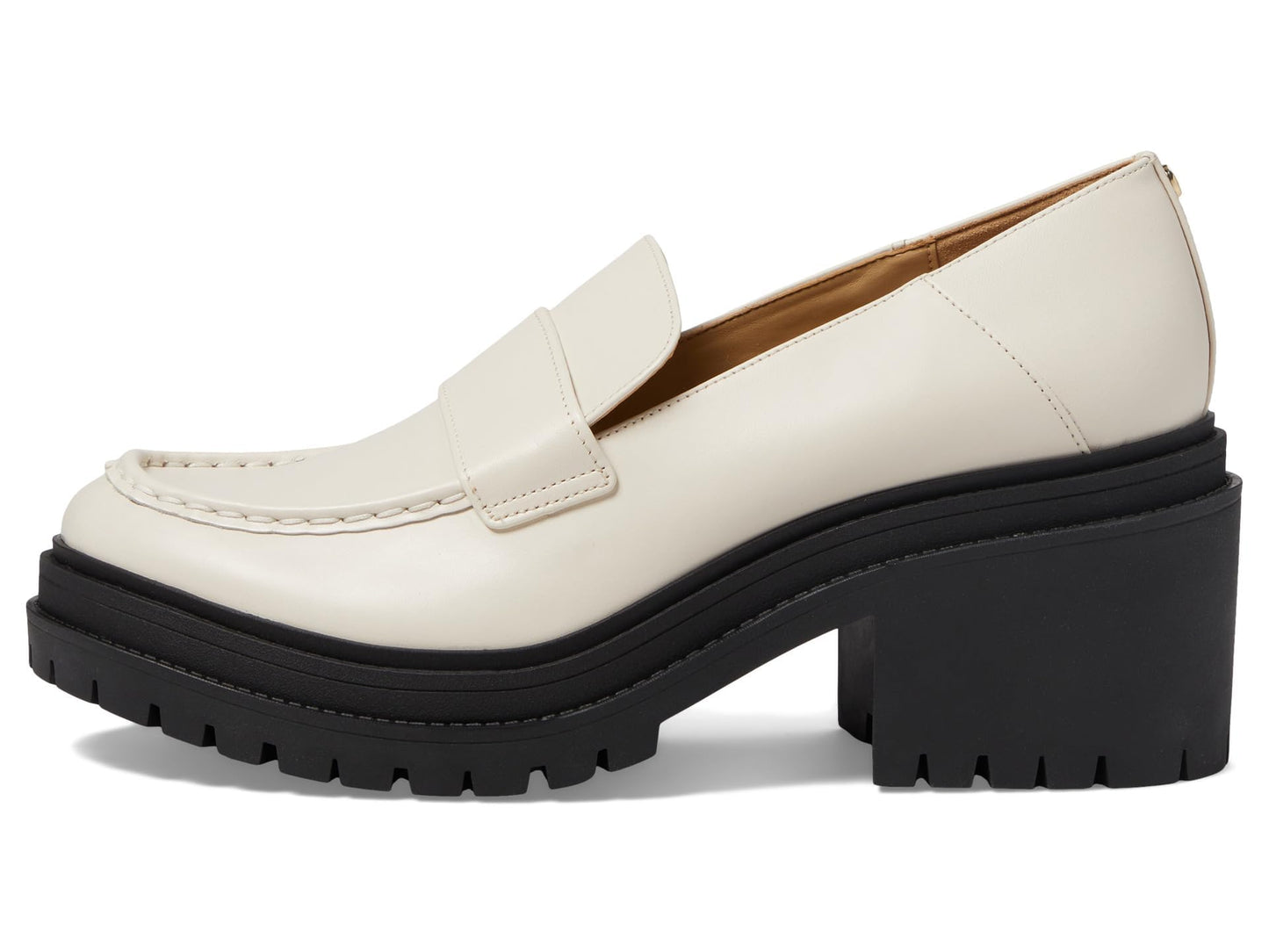Michael Kors Rocco Heeled Loafer Light Cream 6.5 M