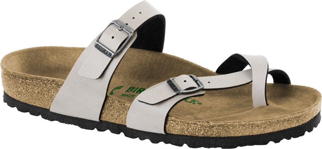 Birkenstock Women's Mayari Birko-Flor Vegan Sandals, Stone Pull UP, 37