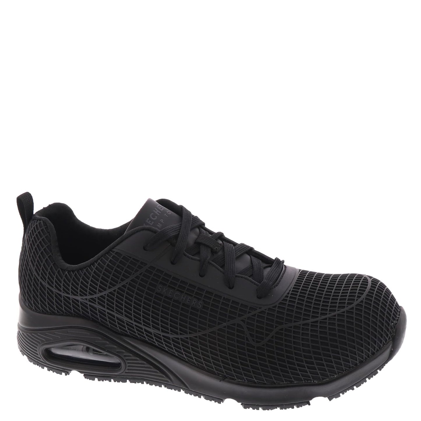 Skechers Work UNO SR-Jhansi Sneaker Women's Oxford, 7 B(M) US, Black