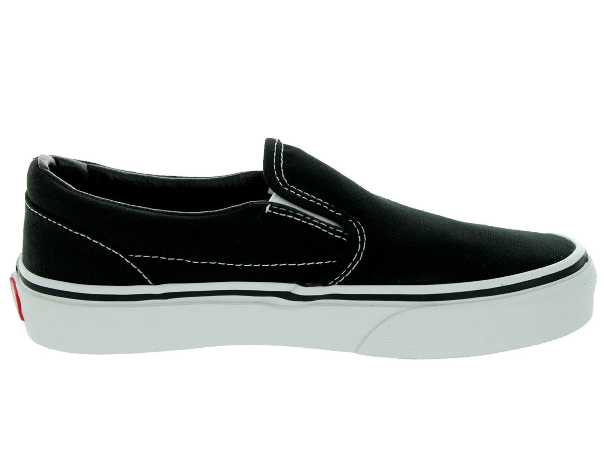 Vans Unisex CLASSIC SLIP-ON Sneakers, Black/True White, 10.5 M US Little Kid