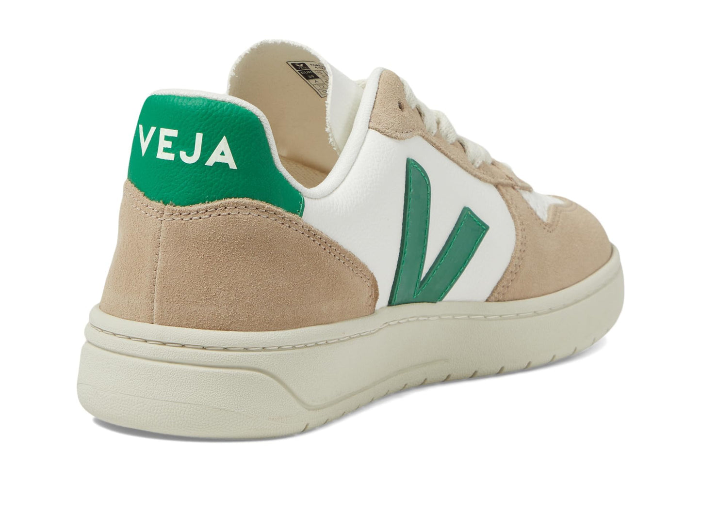 VEJA Women V-10 Extra White/Emeraude/Sahara EU 40 (US Women's 9) Medium