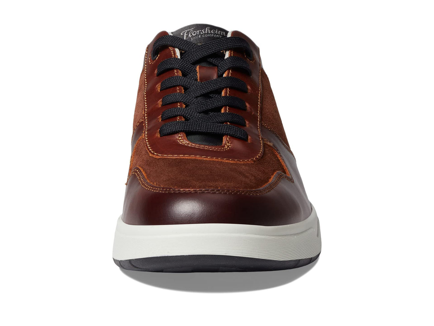 Florsheim Heist 6-Eye Lace-Up Sneaker Cognac Smooth/Cognac Suede/Black Smooth 11 M (D)