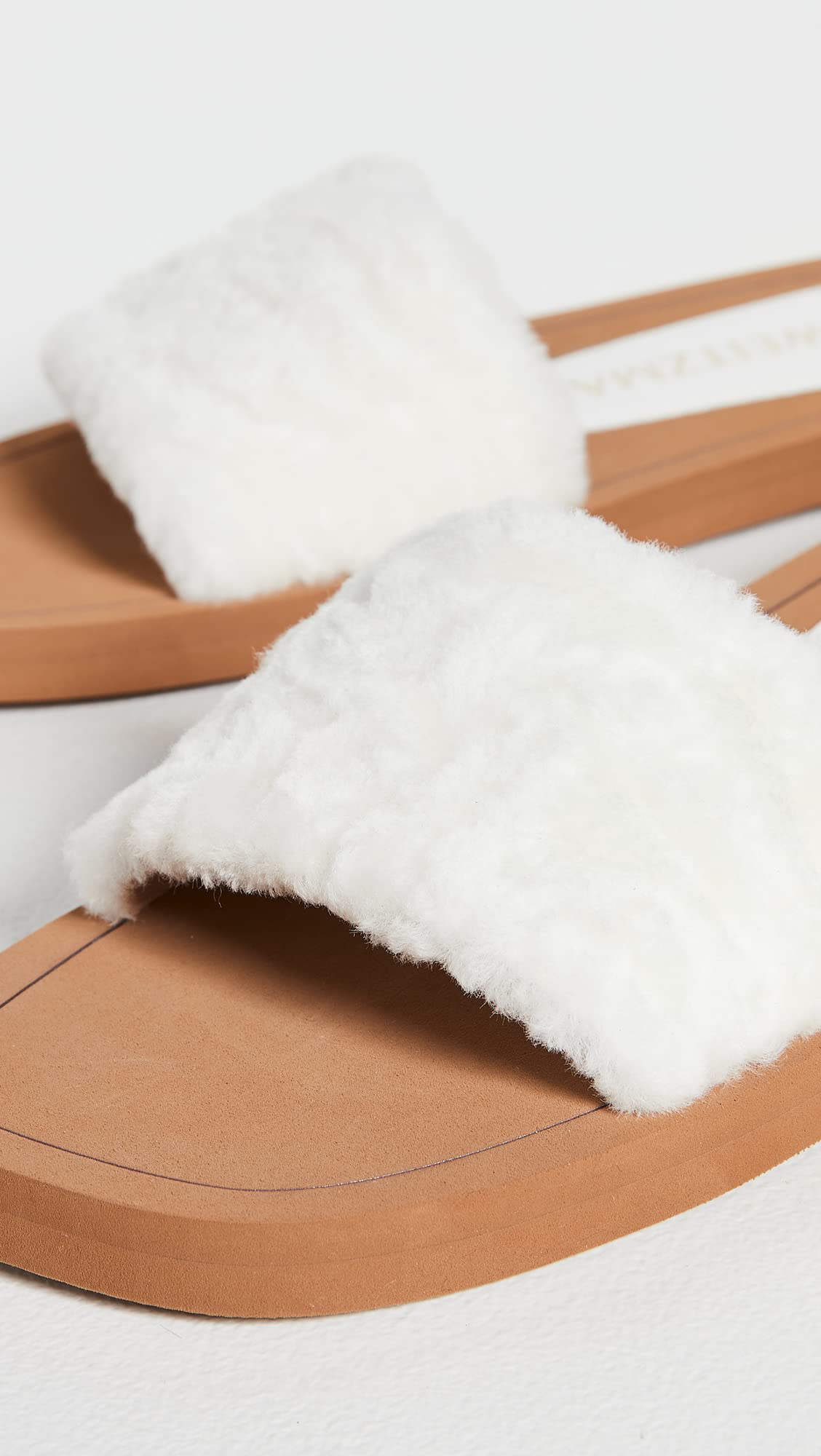 Stuart Weitzman Cammy Slide Sandal Natural 8 M