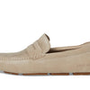 Cole Haan Men's Grand Laser Penny Drivers, Light Sesame Suede/Gum, 8-W US