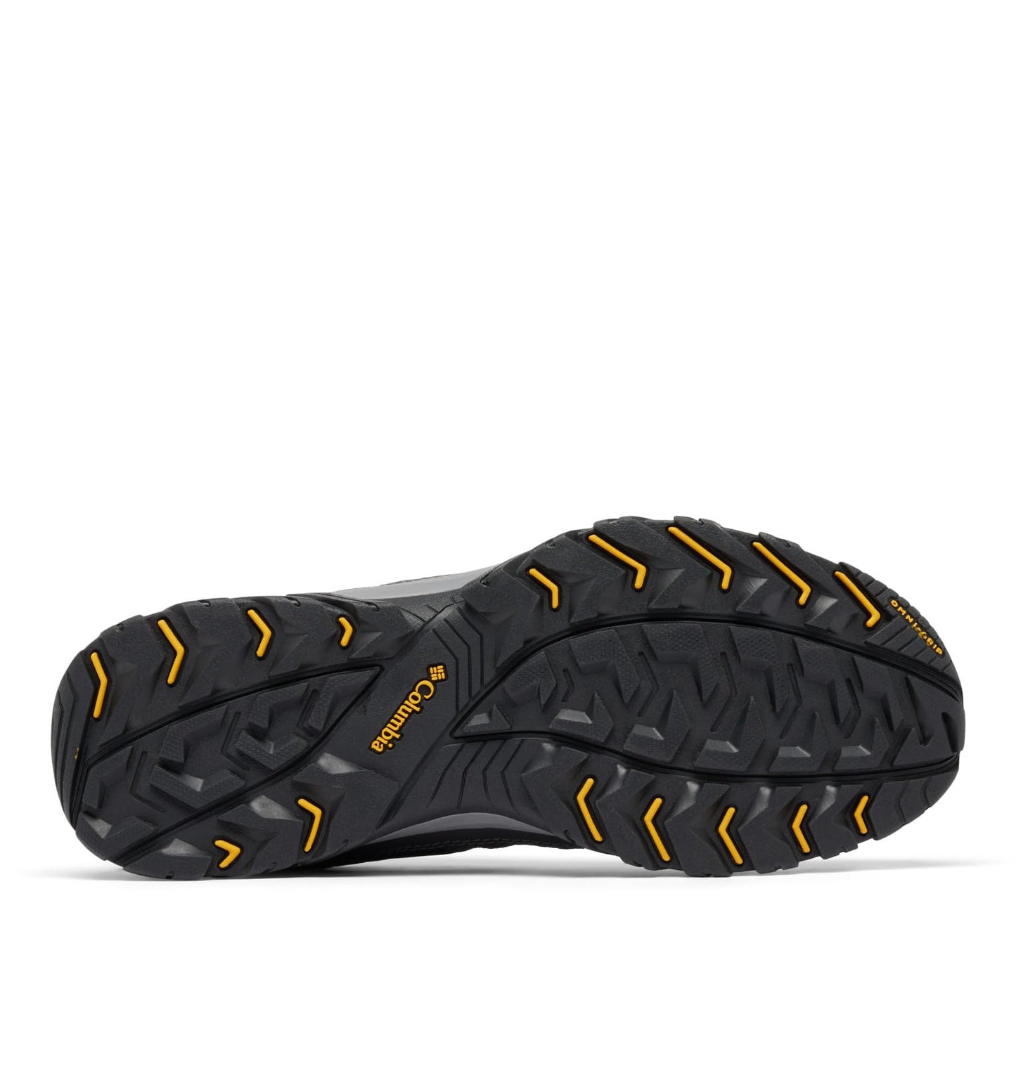 Columbia Mens Granite Trail, Dark Grey/Golden Yellow, 8 Wide