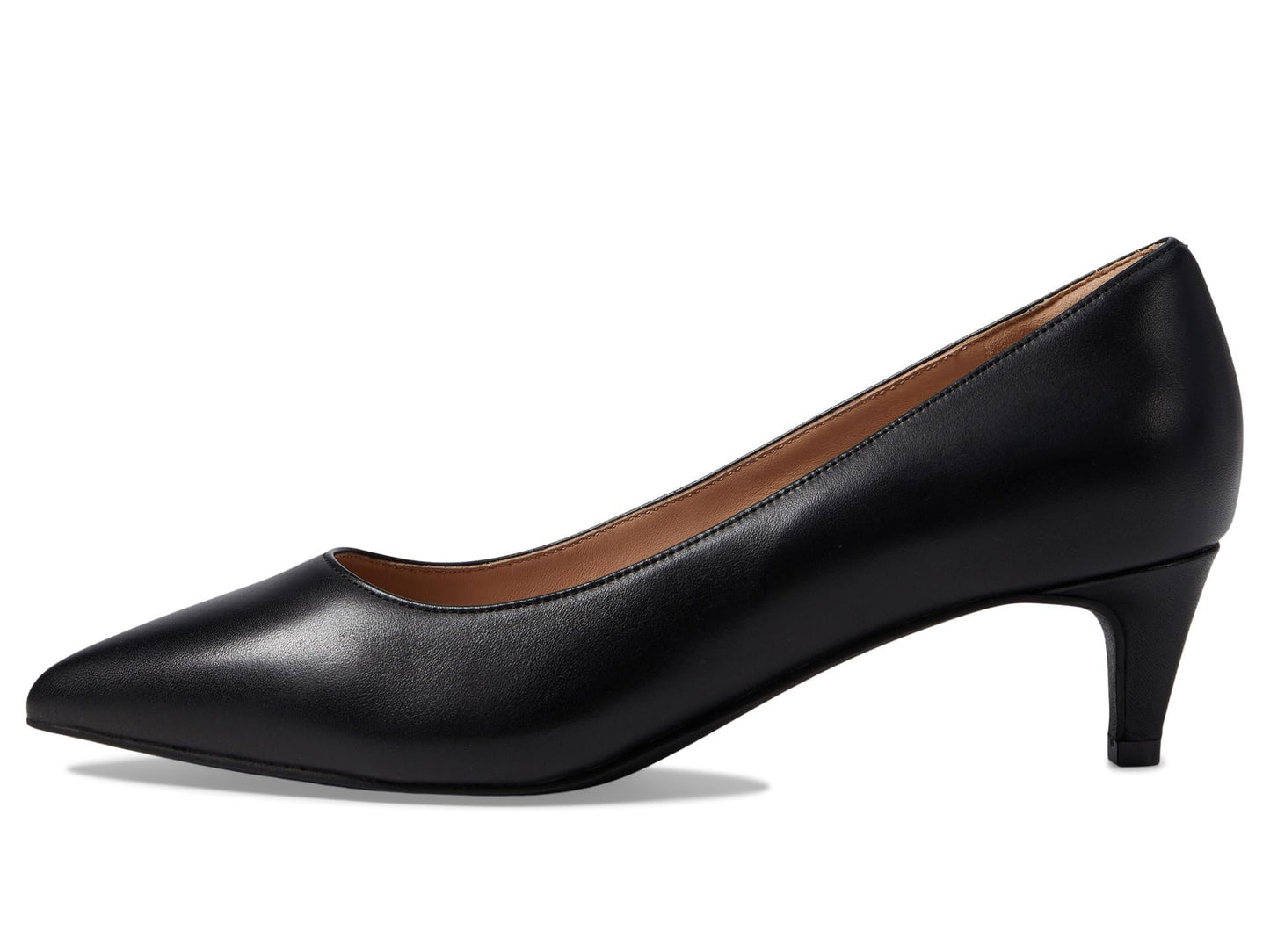 Cole Haan Women's Vandam Pump 45 mm Black Leather Waterproof 10.5 Medium