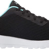 Skechers Women's Go Walk Joy Upturn, Black/Aqua, 5.5