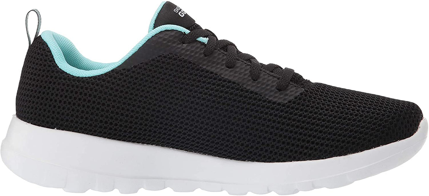 Skechers Women's Go Walk Joy Upturn, Black/Aqua, 5.5