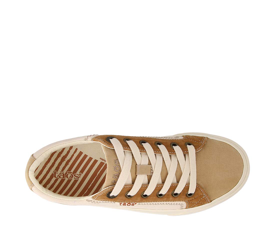 Taos Plim Soul Women's Sneaker-Stylish Platform Sneaker with Curves & Pods Removable Footbed, Arch Support, Classic Design for Everyday Fashion, All Day Comfort Tan Multi 7 (M) US