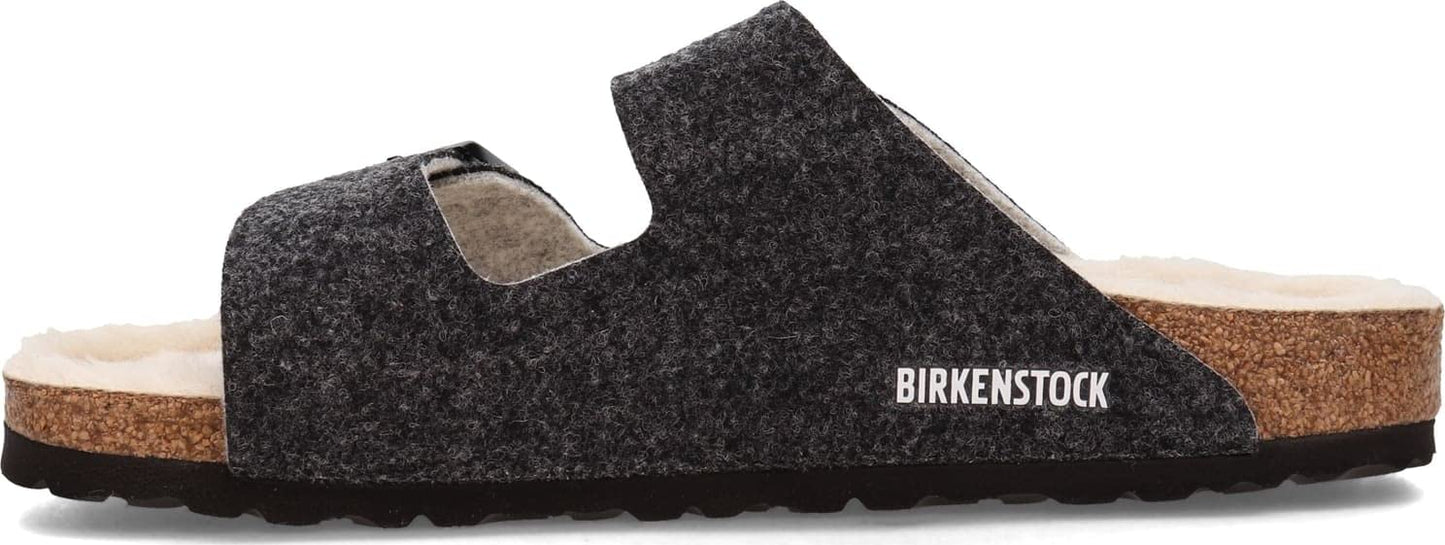 Birkenstock Men's, Arizona Wool Sandal - Regular Width Anthracite 41 M