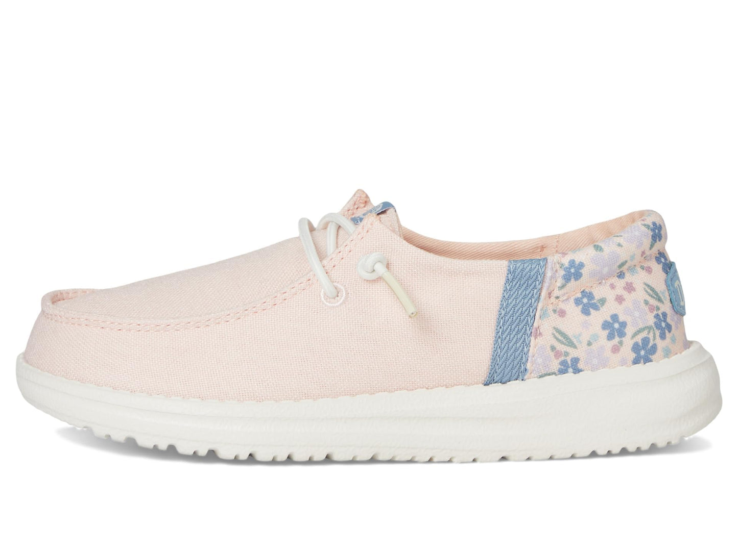 HEYDUDE Kids Womens Wendy Funk Spring Floral (Little Kid/Big Kid) Petal Pink/Multi 5 Big Kid M