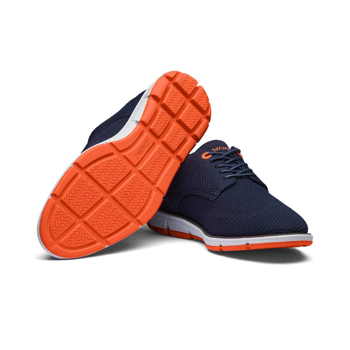 SWIMS Shoes Sneakers for Mens, Olsen Knit Oxford Sneaker for Walking Running Gym Workout, All Day Comfortable Sole, Sporty Lightweight Shoe for Tennis with Eco Friendly Foam (Navy,13)