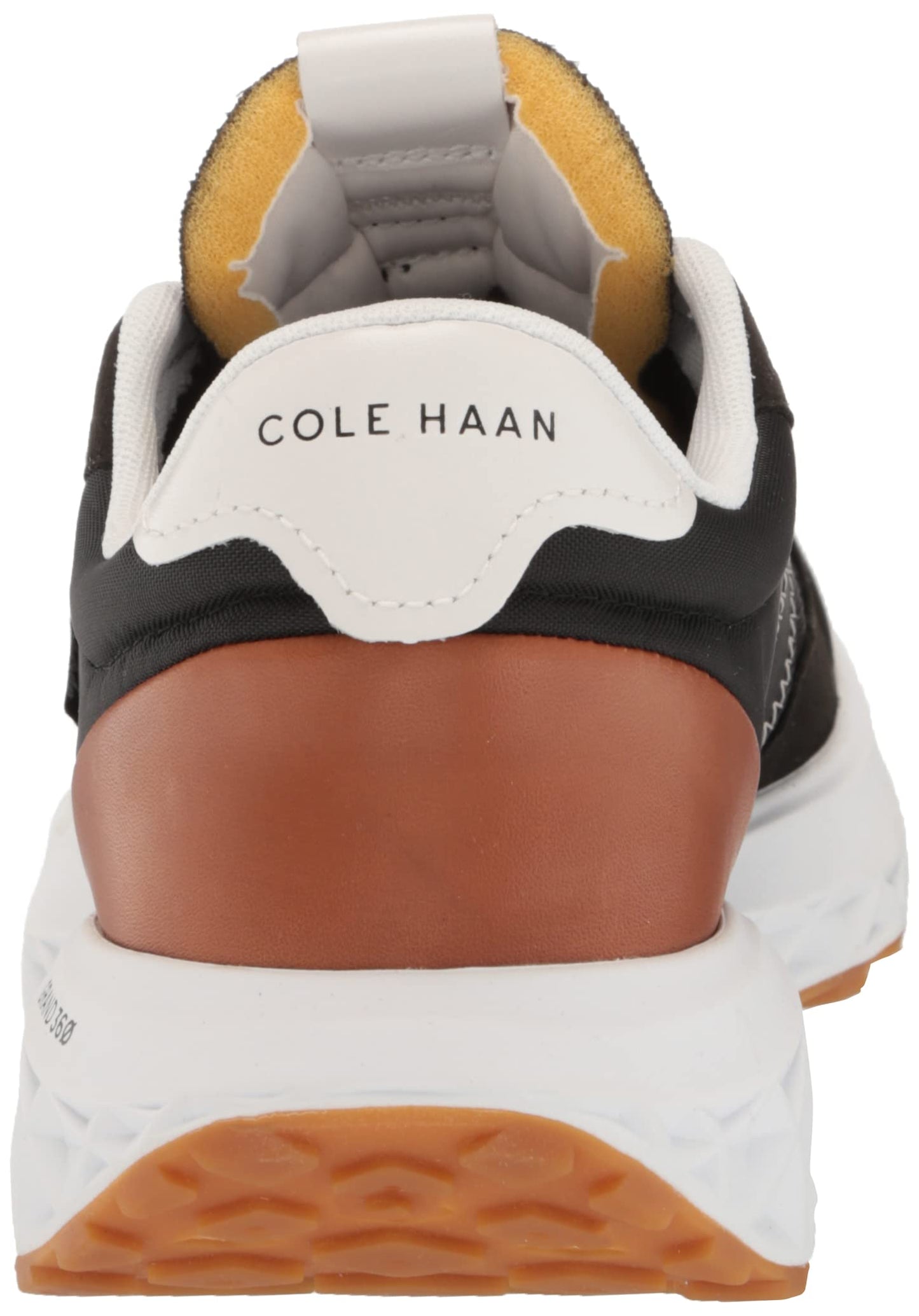 Cole Haan Men's Zerogrand All Day Runner Sneaker, Black/NTRL TAN/WHT, 11.5