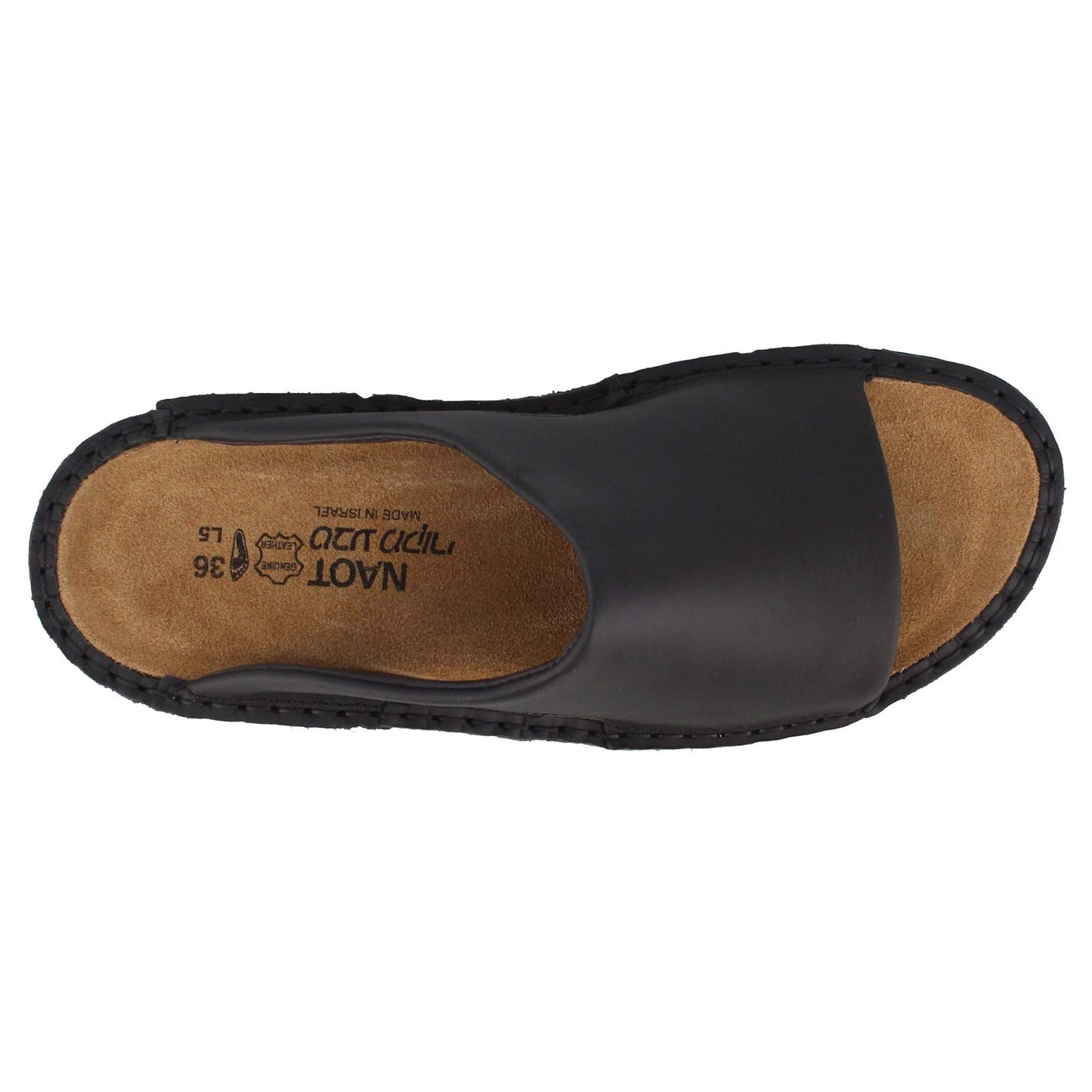 NAOT Women's Rome Sandal Black Matte Leather 12-12.5 M US