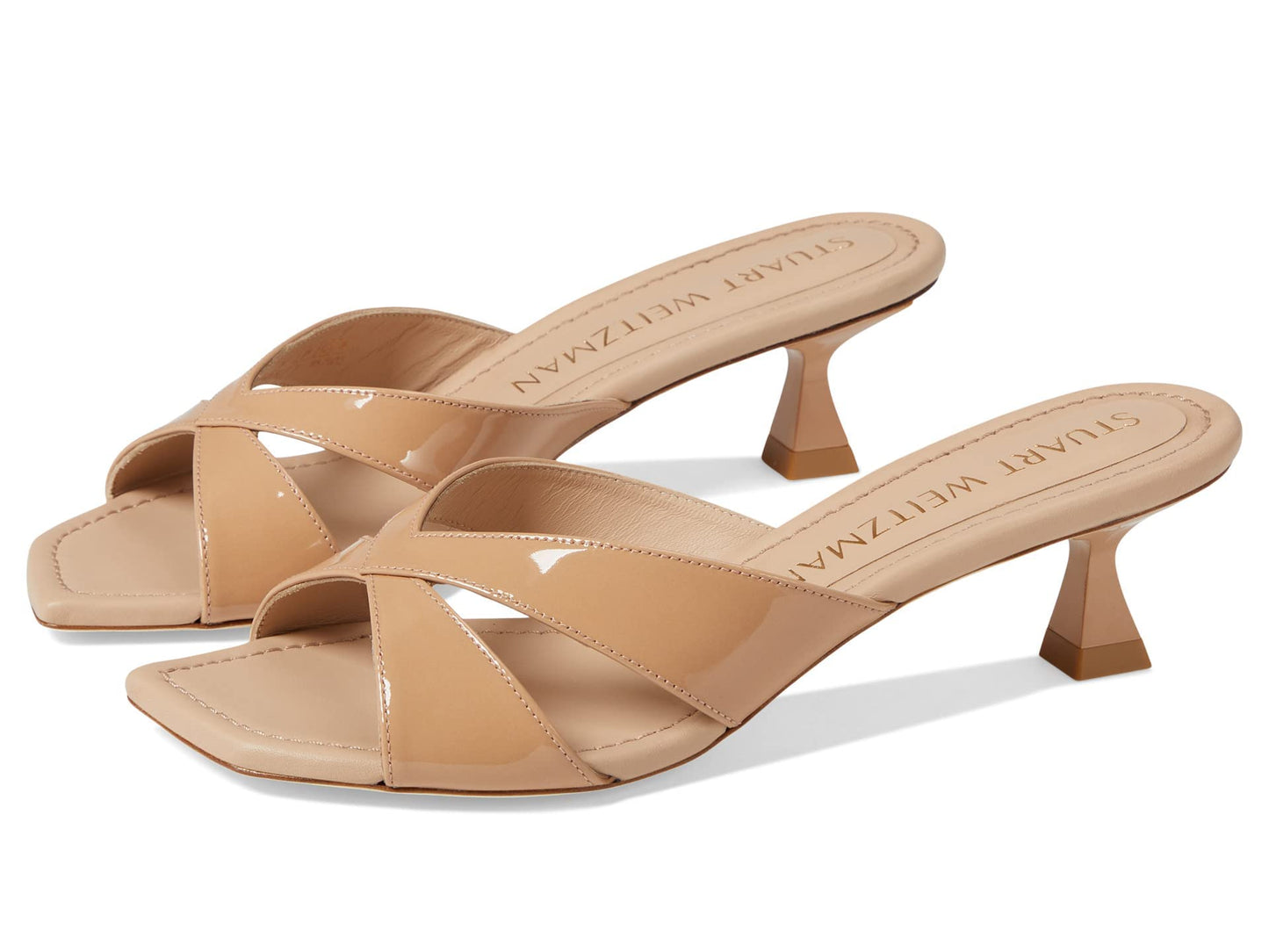 Stuart Weitzman Miami Xcurve 50 Slide Adobe 9.5 B