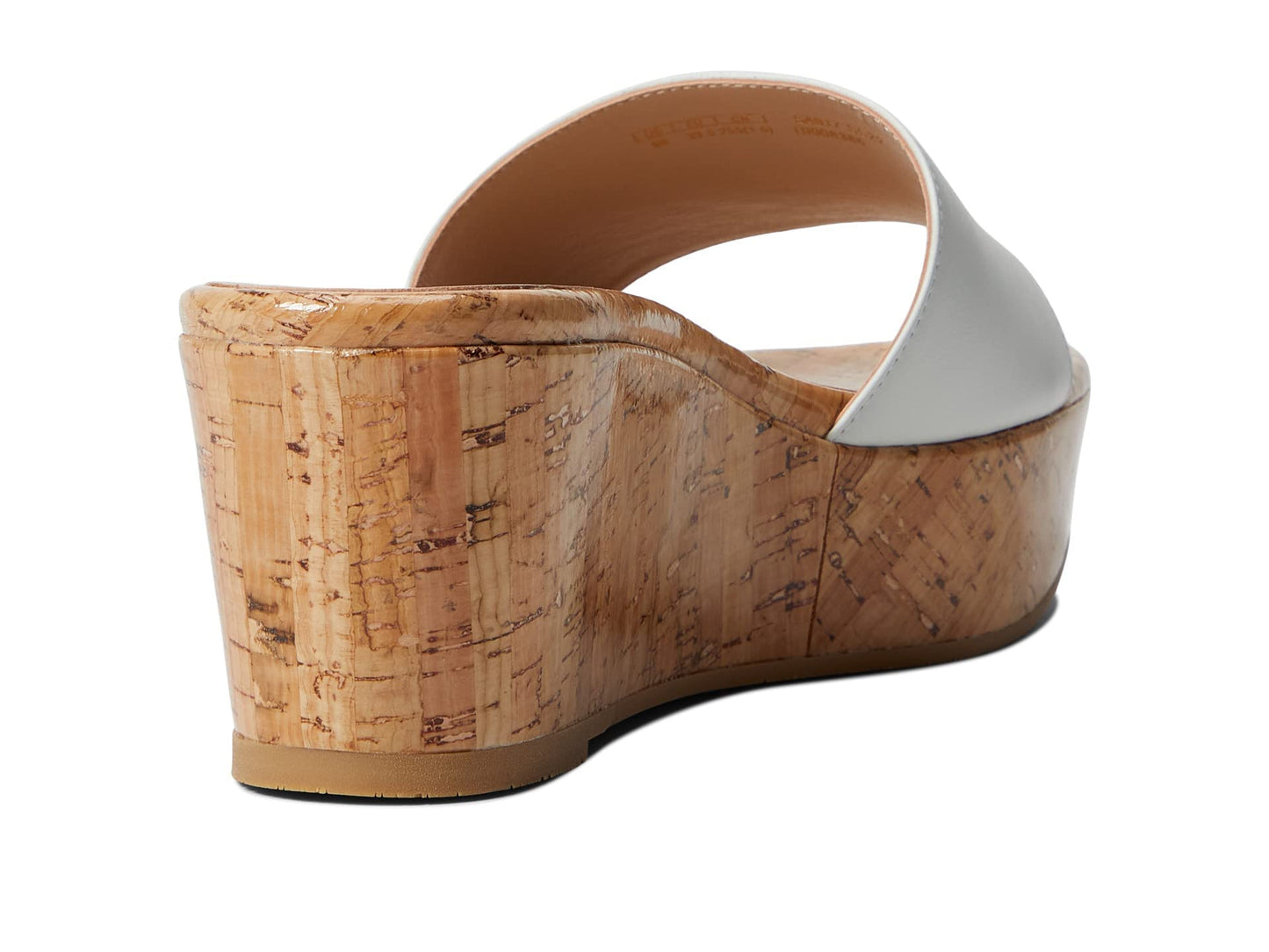 Stuart Weitzman Womens Summer Wedge White 8.5 B