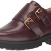Cole Haan Women's Greenwich Monk Strap Oxford Loafer, Bloodstone Leather, 10.5