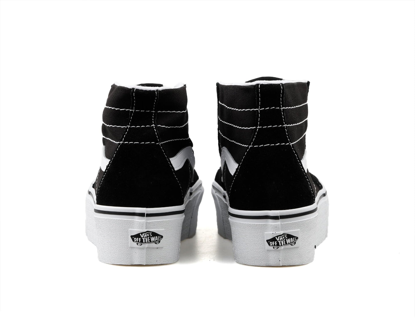 Vans Mens Sk8-Hi Tapered Suede High Top Skateboarding Shoes B/W 5.5 Medium (D)
